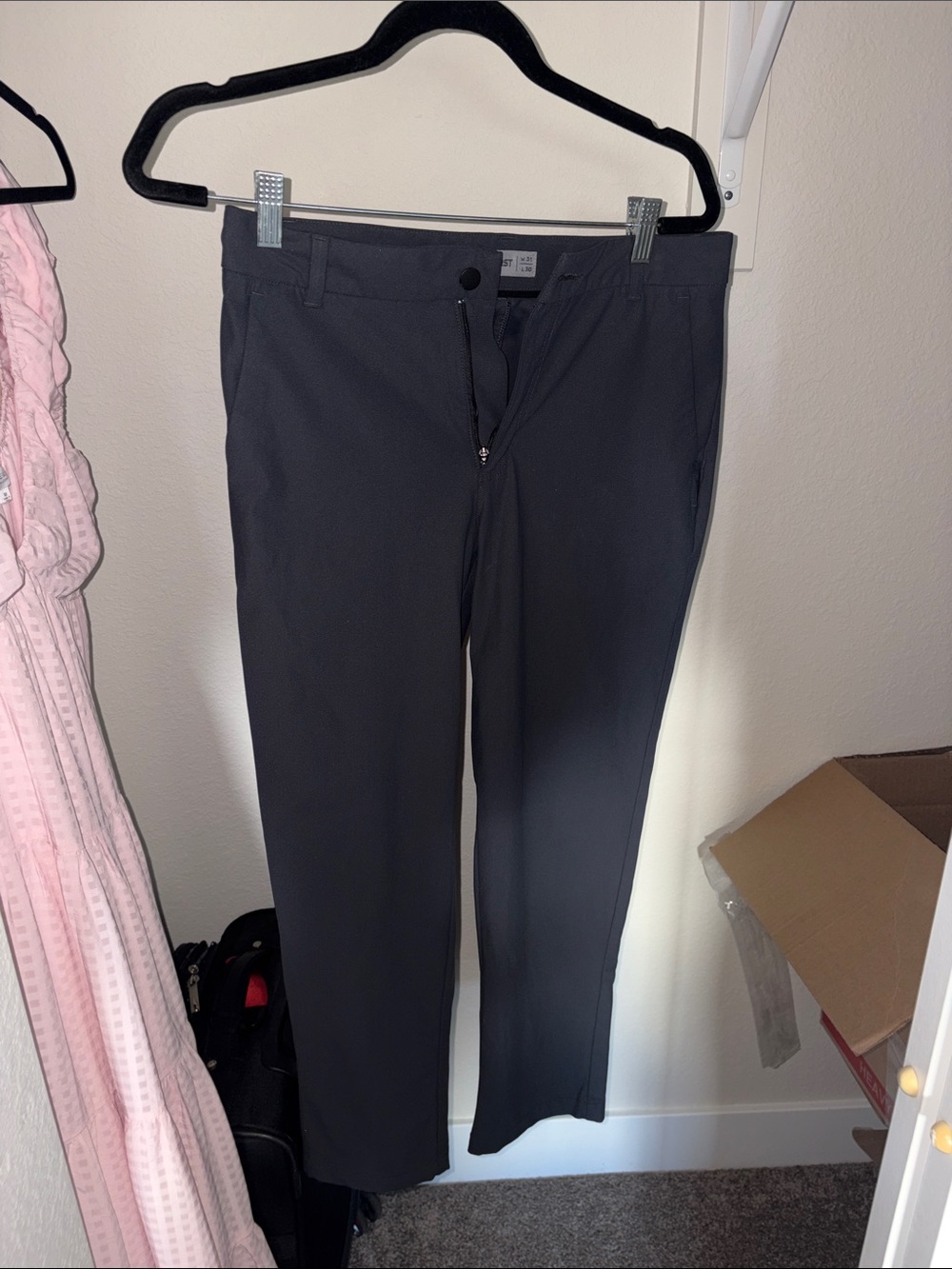 Men's Dark Gray Slim Chinos